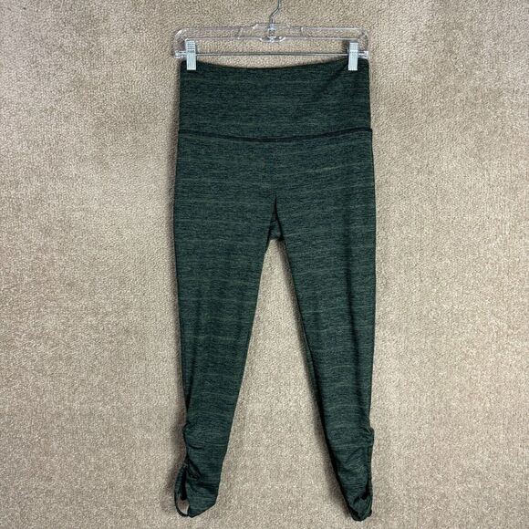 Free People Movement Revolve Legging Womens Small Green High Rise Cutout Active - Picture 2 of 12